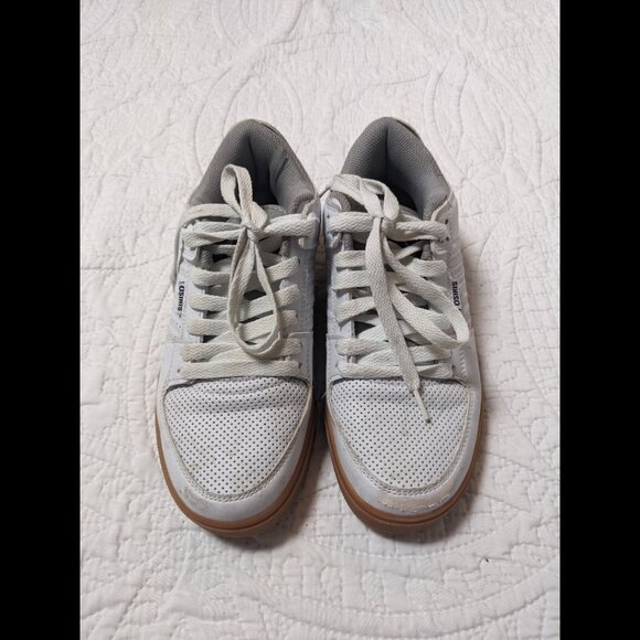 Classic White Sneakers with Gum Sole - Picture 1 of 5